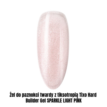 Żel do paznokci twardy z tiksotropią Tixo Hard Builder Gel SPARKLE LIGHT PINK 1kg