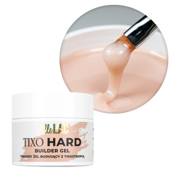 Żel budujący twardy z tiksotropią AlleLac Tixo Hard Builder Gel Light Nude 45g