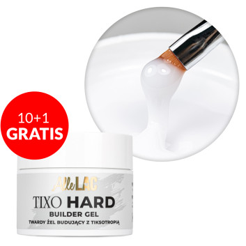 10+1gratis Żel budujący twardy z tiksotropią AlleLac Tixo Hard Builder Gel Milky White 45g