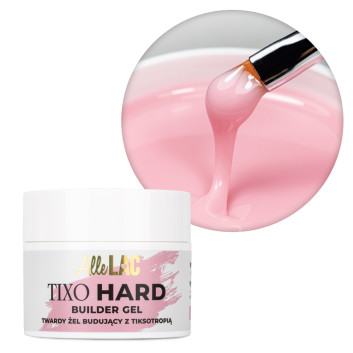 Żel budujący twardy z tiksotropią AlleLac Tixo Hard Builder Gel Baby Pink 45g