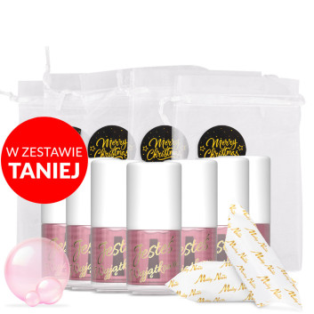 100szt Oliwka okazjonalna do skórek i paznokci o zapachu gumy balonowej z krówkami w ozdobnym woreczku 5ml