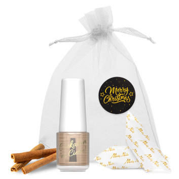 Oliwka okazjonalna do skórek i paznokci o zapachu cynamonu z krówkami w ozdobnym woreczku 5ml