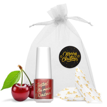 Oliwka okazjonalna do skórek i paznokci o zapachu wiśni z krówkami w ozdobnym woreczku 5ml