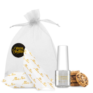 Oliwka okazjonalna do skórek i paznokci o zapachu Choco Cookies z krówkami w ozdobnym woreczku 5ml