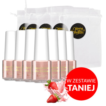 100sztuk Oliwka okazjonalna do skórek i paznokci o zapachu Strawberry Shake z woreczkiem 5 ml