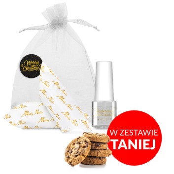 100szt Oliwka okazjonalna do skórek i paznokci o zapachu Choco Cookies z krówkami w ozdobnym woreczku 5ml