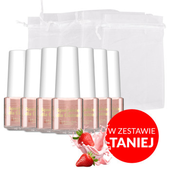 100sztuk Oliwka okazjonalna do skórek i paznokci o zapachu Strawberry Shake z woreczkiem 5 ml