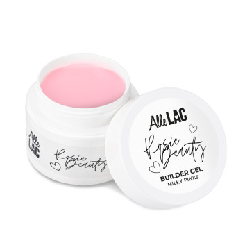 Żel budujący twardy mleczno-różowy Milky Pinks AlleLAC x Rosie Beauty 45g