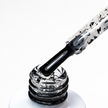 Top z efektem ciętej folii black top no wipe AlleLac x Rosie Beauty 6g