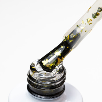 Top z efektem ciętej folii big golden top no wipe AlleLac x Rosie Beauty 6g