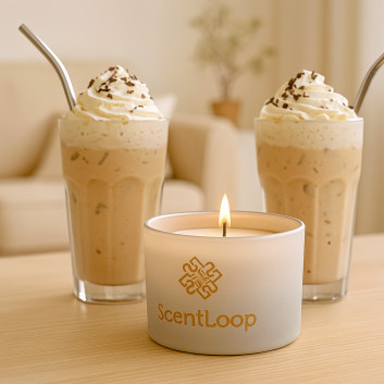 Świeca zapachowa z wosku sojowego ScentLoop Vanilla Frapuccino 100g