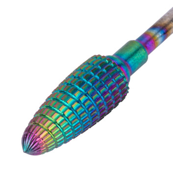 Profesjonalny frez kobaltowo wolframowy tęczowy model Flame M 3/32" Nr 3