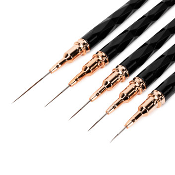 Zestaw pędzli do zdobień NTN Premium czarne 5 szt