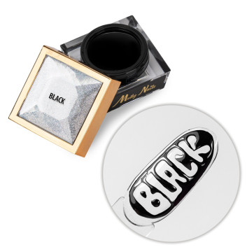 Creative Flow Color Gel - kreatywny NailArt żel do efektu topniejących wzorów Molly Nails Black HEMA/Di-HEMA free 5g