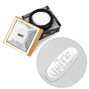 Creative Flow Color Gel - kreatywny NailArt żel do efektu topniejących wzorów Molly Nails White HEMA/Di-HEMA free 5g