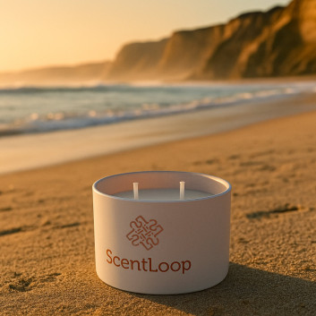 Świeca zapachowa z wosku sojowego ScentLoop Blue Haze 100g