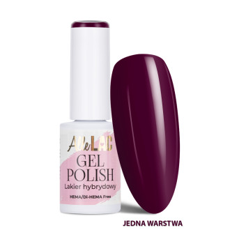 Lakier hybrydowy LED/UV Gel Polish Reds R12 Burnt Burgundy AlleLac HEMA/Di-HEMA Free 6g