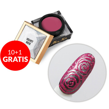 10+1gratis Creative Flow Color Gel-kreatywny NailArt żel do efektu miękkich wzorów Molly Nails Velvet Rose HEMA/Di-HEMA free 5g