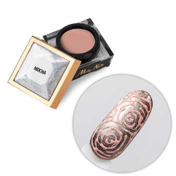 Creative Flow Color Gel - kreatywny NailArt żel do efektu topniejących wzorów Molly Nails Mocha HEMA/Di-HEMA free 5g