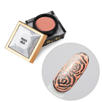 Creative Flow Color Gel - kreatywny NailArt żel do efektu topniejących wzorów Molly Nails Peach Milk HEMA/Di-HEMA free 5g