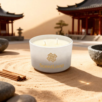 Świeca zapachowa z wosku sojowego ScentLoop Asian Sacred Wood 100g