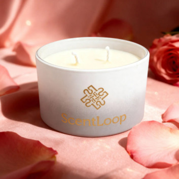 Świeca zapachowa z wosku sojowego ScentLoop Rosefield 100g