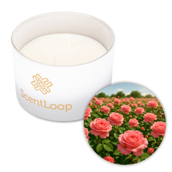 Świeca zapachowa z wosku sojowego ScentLoop Rosefield 100g
