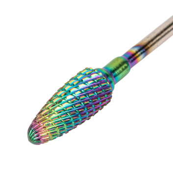 Profesjonalny frez kobaltowo wolframowy tęczowy model Flame M 3/32" Nr 3