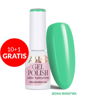 10+1gratis Lakier hybrydowy LED/UV Gel Polish Greens G3 Pastel AlleLac HEMA/Di-HEMA Free 6g