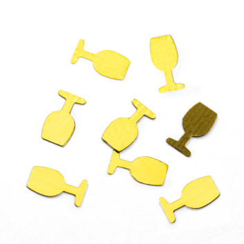 Ozdoba do paznokci kieliszki złote holo Molly Nails 2g