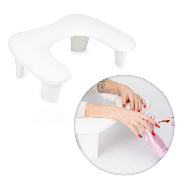 Podpórka do manicure na nóżkach Molly Nails biała