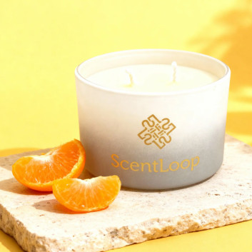 Świeca zapachowa z wosku sojowego ScentLoop Citrus Harmony 100g