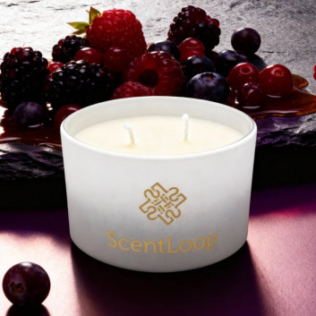 Świeca zapachowa z wosku sojowego ScentLoop Berry Mood 100g