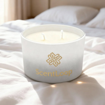 Świeca zapachowa z wosku sojowego ScentLoop Soft Linen 100g