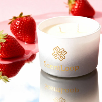Świeca zapachowa z wosku sojowego ScentLoop Strawberry Kiss 100g