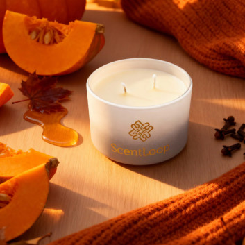 Świeca zapachowa z wosku sojowego ScentLoop Pumpkin Spice 100g