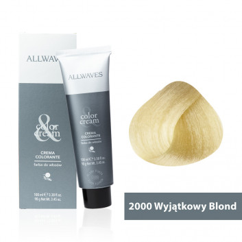 Farba do włosów Allwaves Cream Color wyjątkowy blond 2000 100 ml