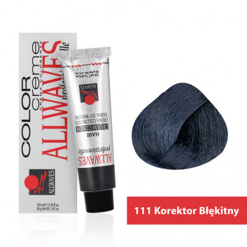 Farba do włosów Allwaves Cream Color wyjątkowy wyjątkowy korektor błekitny 111 100 ml