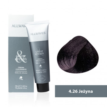 Farba do włosów Allwaves Cream Color jeżyna 4.26 100 ml