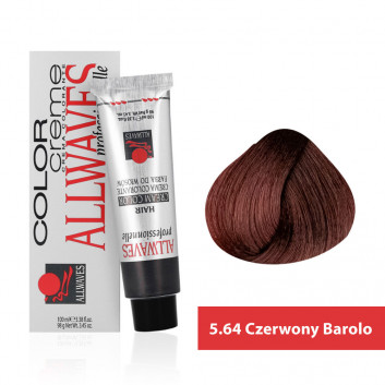 Farba do włosów Allwaves Cream Color czerwony barolo 5.64 100 ml