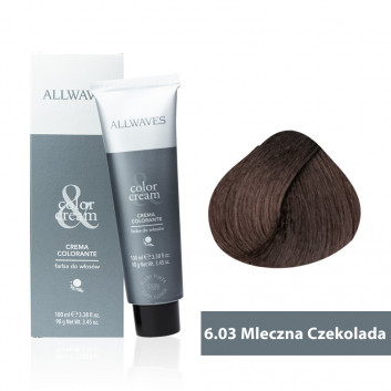Farba do włosów Allwaves Cream Color mleczna czekolada 6.03 100 ml