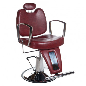 BS Fotel barberski Homer II czerwony BH-31275