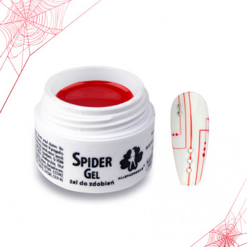 Żel do zdobień Spider Gel czerwony red 3ml