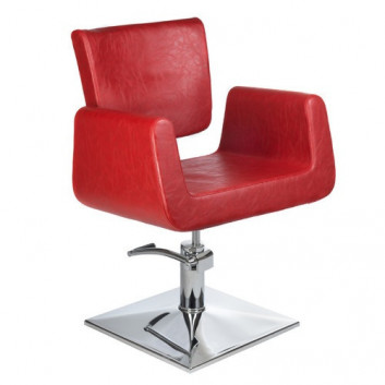 BS Fotel fryzjerski Vito czerwony BH-8802