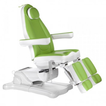 Elektryczny fotel kosmetyczny Mazaro BS zielony BR 6672A