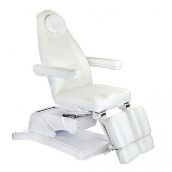 Elektryczny fotel kosmetyczny Mazaro BS biały BR 6672C