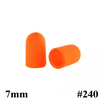 PACZKA Kapturki do pedicure 7 mm gradacja 240 100szt ABS Podo Allemed Pomarańczowy Orange