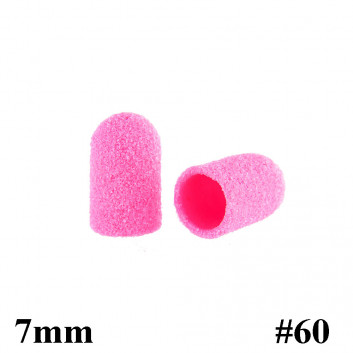PACZKA Kapturki do pedicure 7 mm gradacja 60 100szt ABS Podo Allemed Różowy Pink