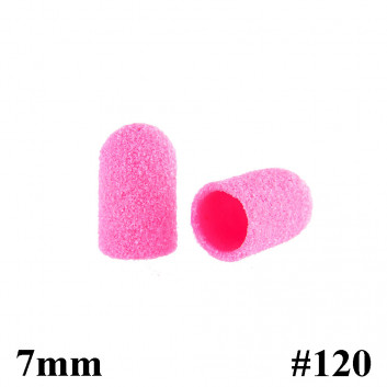 PACZKA Kapturki do pedicure 7 mm gradacja 120 100szt ABS Podo AlleMed Różowy Pink