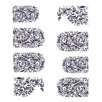 Naklejki biżuteryjne 5D samoprzylepne wypukłe akrylowe wzory ornamenty Nr 33
